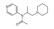 N-(1-METHYL-2-(1-PIPERIDINYL)ETHYL)-N-4-PYRIDINYLACETAMIDE)结构式