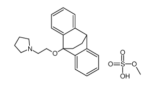 9,10-Ethanoanthracene,9,10-dihydro-9-(2-pyrrolidinylethoxy)-,methylsulfate Structure