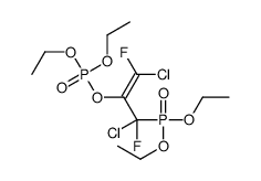 [(Z)-1,3-dichloro-3-diethoxyphosphoryl-1,3-difluoroprop-1-en-2-yl] diethyl phosphate结构式