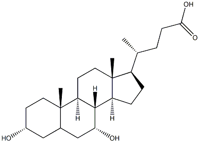 鹅去氧胆酸结构式