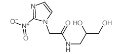 N-(2,3-dihydroxypropyl)-2-(2-nitroimidazol-1-yl)acetamide结构式