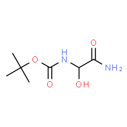 Carbamic acid, (2-amino-1-hydroxy-2-oxoethyl)-, 1,1-dimethylethyl ester (9CI) Structure
