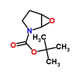 6-Oxa-2-azabicyclo[3.1.0]hexane-2-carboxylic acid, 1,1-dimethylethyl ester Structure