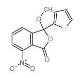 1(3H)-Isobenzofuranone,3-methoxy-7-nitro-3-(2-thienyl)-结构式