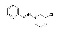 2-chloro-N-(2-chloroethyl)-N-[(E)-pyridin-2-ylmethylideneamino]ethanamine Structure