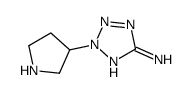 2H-Tetrazol-5-amine,2-(3-pyrrolidinyl)-(9CI)结构式