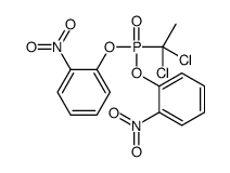 1-[1,1-dichloroethyl-(2-nitrophenoxy)phosphoryl]oxy-2-nitrobenzene结构式