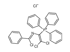 [2,2-dichloro-1-[(α-chlorobenzylidene)amino]vinyl]triphenylphosphonium chloride结构式