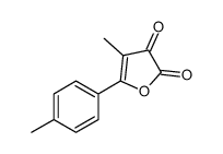 4-methyl-5-(4-methylphenyl)furan-2,3-dione结构式