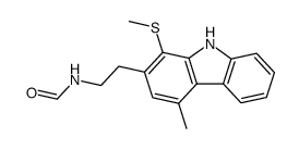 2-(2-formamidoethyl)-4-methyl-1-methylthiocarbazole结构式