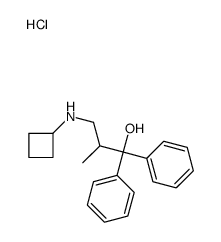 3-(cyclobutylamino)-2-methyl-1,1-diphenylpropan-1-ol,hydrochloride结构式