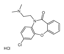 2-(2-chloro-6-oxobenzo[b][1,4]benzoxazepin-5-yl)ethyl-dimethylazanium,chloride Structure