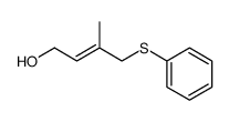 (E)-3-Methyl-4-(thiophenoxy)-2-buten-1-ol Structure