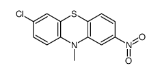 7-chloro-10-methyl-2-nitrophenothiazine结构式