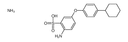 ammonium 2-amino-5-(4-cyclohexylphenoxy)benzenesulphonate picture