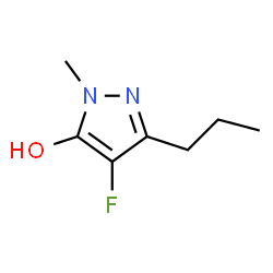 1H-Pyrazol-5-ol,4-fluoro-1-methyl-3-propyl-结构式