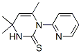 3,4-Dihydro-4,4,6-trimethyl-1-(pyridin-2-yl)-2(1H)-pyrimidinethione structure