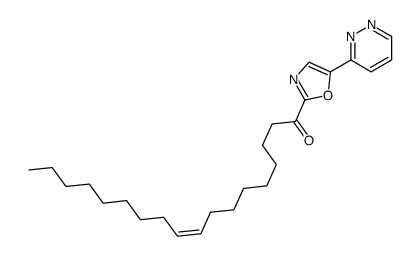 1-(5-pyridazin-3-yl-1,3-oxazol-2-yl)octadec-9-en-1-one Structure