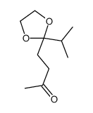 4-(2-propan-2-yl-1,3-dioxolan-2-yl)butan-2-one Structure