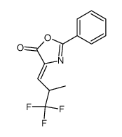 2-phenyl-4-[2-(trifluoromethyl)propylidene]-5-oxazolone Structure
