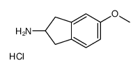 5-Methoxy-2,3-dihydro-1H-inden-2-amine hydrochloride结构式
