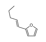 2-[(E)-pent-1-enyl]furan结构式