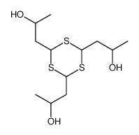 1-[4,6-bis(2-hydroxypropyl)-1,3,5-trithian-2-yl]propan-2-ol结构式