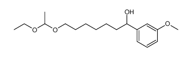 acetaldehyde ethyl 7-hydroxy-7-(3-methoxyphenyl)heptyl acetal Structure