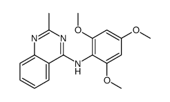 2-methyl-N-(2,4,6-trimethoxyphenyl)quinazolin-4-amine Structure