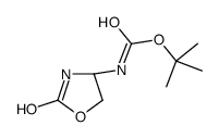 tert-butyl N-[(4S)-2-oxo-1,3-oxazolidin-4-yl]carbamate结构式