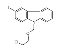 9-(2-chloroethoxymethyl)-3-iodocarbazole Structure