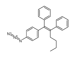 1-azido-4-(1,2-diphenylhex-1-enyl)benzene结构式