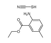 2-amino-5-methyl-benzoic acid ethyl ester, thiocyanate结构式