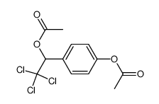 2-acetoxy-2-(4-acetoxyphenyl)-1,1,1-trichloroethane结构式