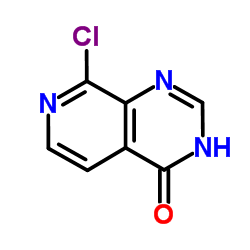 8-氯吡啶并[3,4-d]嘧啶-4(8H)-酮结构式