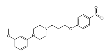 1-(3-methoxyphenyl)-4-[3-(4-nitrophenoxy)propyl]piperazine结构式