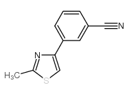 3-(2-methyl-1,3-thiazol-4-yl)benzonitrile Structure