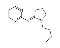 (E)-1-butyl-N-pyrimidin-2-ylpyrrolidin-2-imine结构式