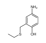 4-amino-2-(ethylsulfanylmethyl)phenol结构式