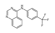 N-[4-(trifluoromethyl)phenyl]quinazolin-4-amine结构式