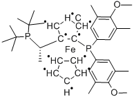 (S)-1-((Rp)-2-[双(4-甲氧基-3,5-二甲苯基)膦]二茂铁基)乙基二叔丁基膦图片