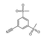 3,5-Bis(methylsulfonyl)benzonitrile Structure