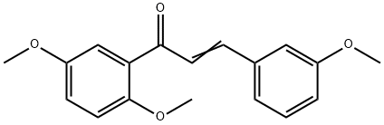 (2E)-1-(2,5-二甲氧基苯基)-3-(3-甲氧基苯基)丙-2-烯-1-酮结构式