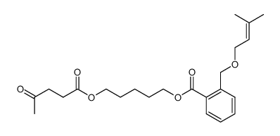 1,5-pentanediol 4-oxopentanoyl 2-(prenyloxymethyl)benzoyl ester结构式