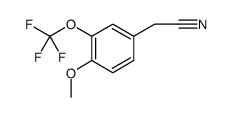 4-Methoxy-3-(trifluoromethoxy)phenylacetonitrile结构式