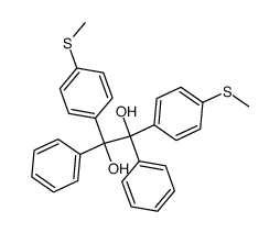 1,2-bis-(4-methylsulfanyl-phenyl)-1,2-diphenyl-ethane-1,2-diol Structure