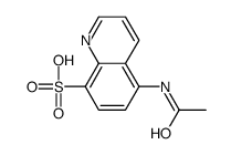 (4ci)-5-乙酰氨基-8-喹啉磺酸结构式