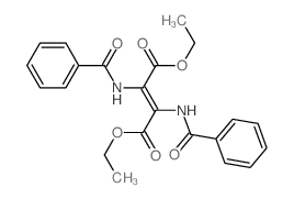 diethyl (E)-2,3-dibenzamidobut-2-enedioate structure