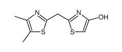 4-Thiazolol, 2-[(4,5-dimethyl-2-thiazolyl)methyl] Structure