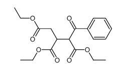 4-oxo-4-phenyl-butane-1,2,3-tricarboxylic acid triethyl ester结构式